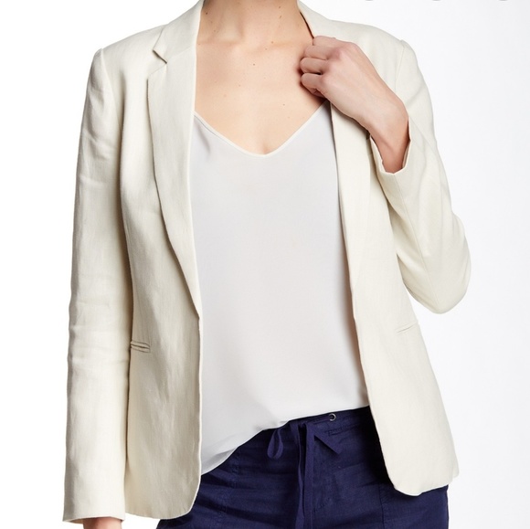 Joie Jackets & Blazers - Joie beige cream Mehira linen blazer